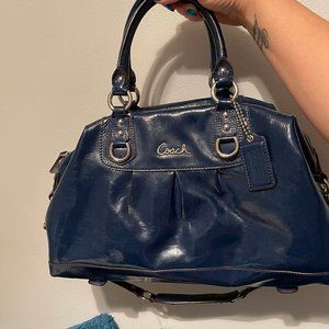 Coach patent leather bag and wallet